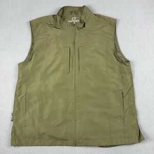 SCOTTeVEST RFID Travel Vest Mens XL Olive Green Utility Zip Pockets TEC